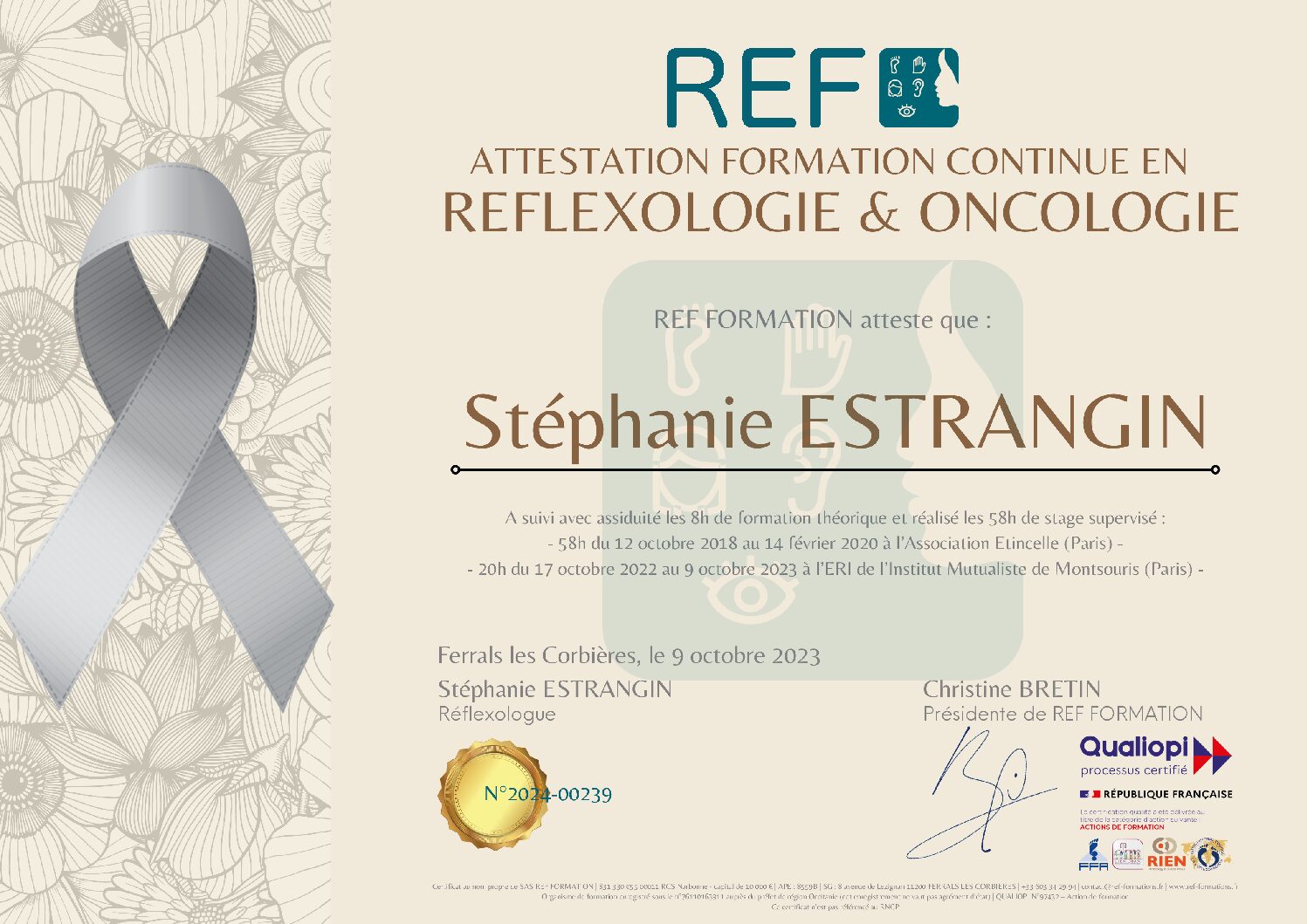 CERTIFICAT ONCOLOGIE